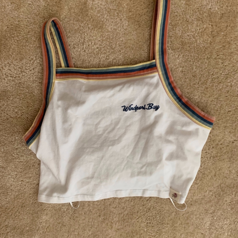 Pull & Bear Multi-color Halter Crop Top